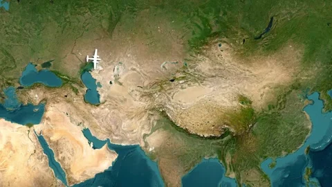 Showing the Atomic Bombing of Hiroshima and Nagasaki on a Japan Map Stock Footage 334694505