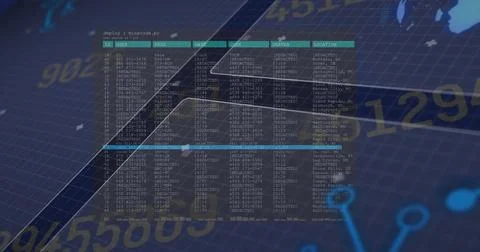 Showing code editor window running Python deploy command listing user data on Stock Photos
