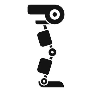 Showing the concept of replacing a missing body part with artificial components Stock Illustration