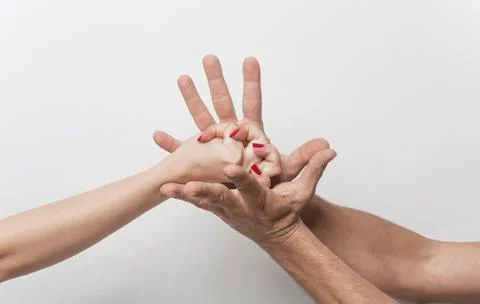 Showing crazy hand Foto stock