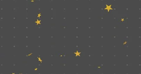 Showing digital pattern featuring dark gray backdrop scattering pastel squares, Stockillustratie