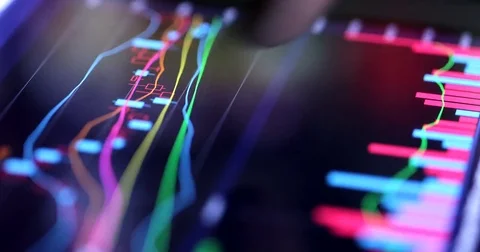 Showing digital tablet computer Stock Footage 79601905