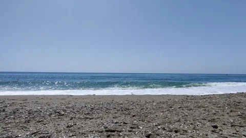 Showing, exploring Nerja city, coast, beaches. Spain, Europe Stock Footage 313450810