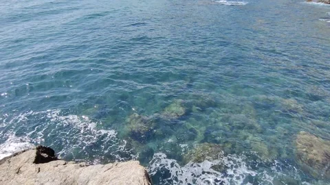 Showing, exploring Nerja city, coast, beaches. Spain, Europe Stock Footage 313451248