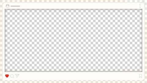 Showing flat-design social post template on cream canvas with UI elements, Stock Illustration