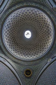 Showing  the internal Dome of a mosque. Stock Photos