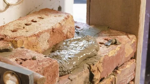 Showing process brickwork Stock Footage 67978826