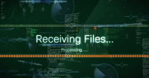 Showing Receiving Files 스톡 일러스트
