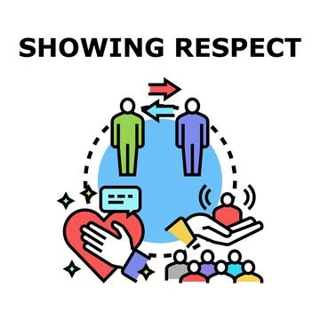 Showing respect and understanding in communication concept Stock Illustration