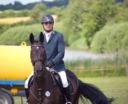 Before showjumping Stock Photos