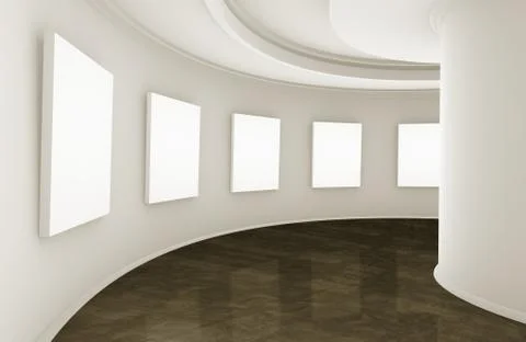 Showroom or gallery Illustrazione stock