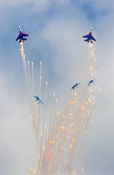 Shows demonstration flight Stock-Fotos