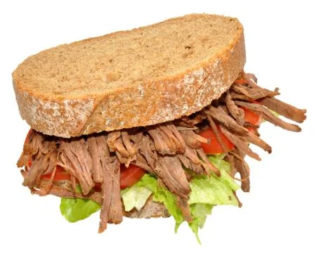 Shredded Beef Sandwich Stock Photos