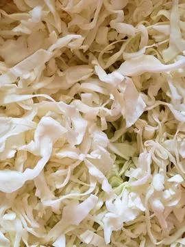 Shredded Cabbage Fresh Texture Ingredient for Healthy Food Background Stock Photos