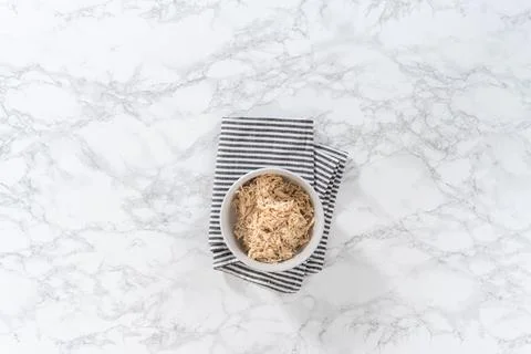 Shredded chicken Stock Photos