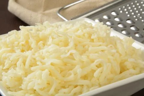 Shredded mozzarella cheese Stock Photos