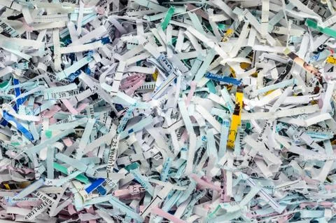 Shredded paper background Photos
