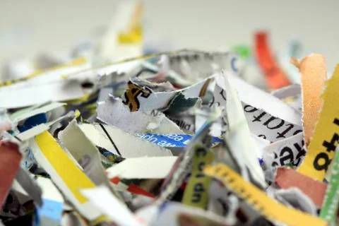 Shredded paper background Stock Photos