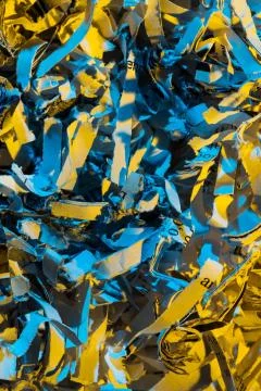 Shredded paper close up Stock Photos