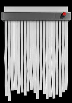 Shredded paper document Illustrazione stock