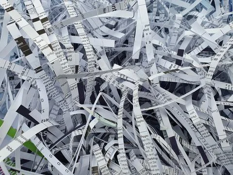 Shredded paper documents background Stock Photos