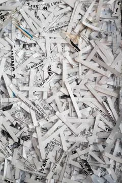Shredded paper documents Stock Photos