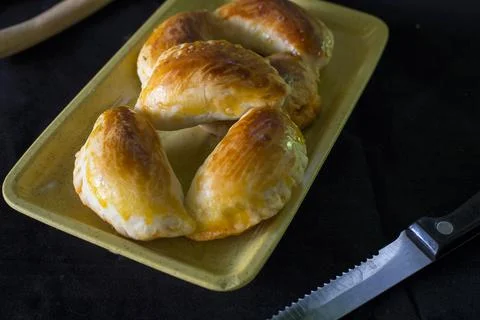 Shredded pork filled bread 写真素材