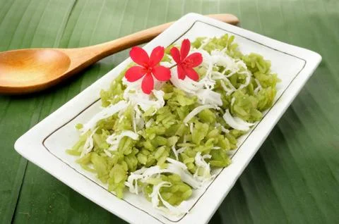 Shredded rice grain Stock Photos