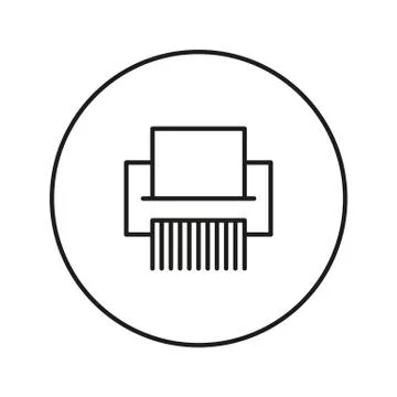 Shredder icon vector Stock Illustration