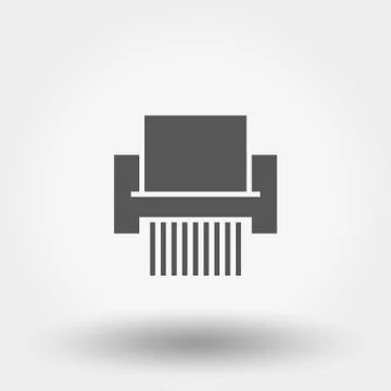 Shredder icon vector Stock Illustration