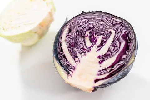 Shredding cabbage Foto stock