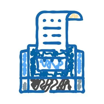 Shredding document for data protection and security Ilustración de archivo