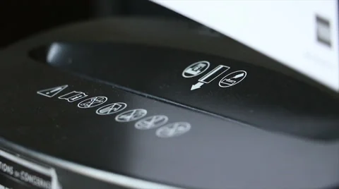 Shredding Junk Mail Stock Footage 56269862