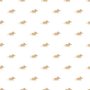 Shrew animal pattern creating a seamless background Stock Illustration