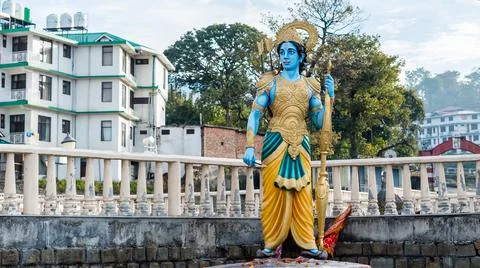 Shri Chamunda Devi Mandir, Padar, Dharamshala, Himachal Pradesh Foto stock