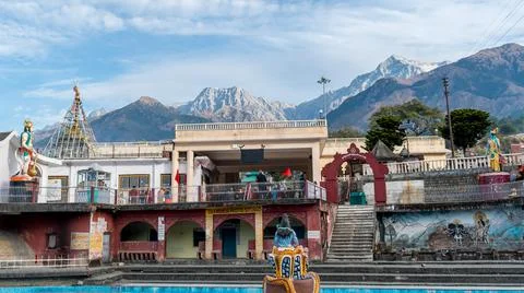 Shri Chamunda Devi Mandir, Padar, Dharamshala, Himachal Pradesh Foto stock