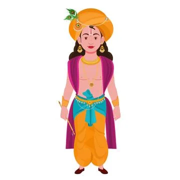 Shri Krishna Stock Illustration