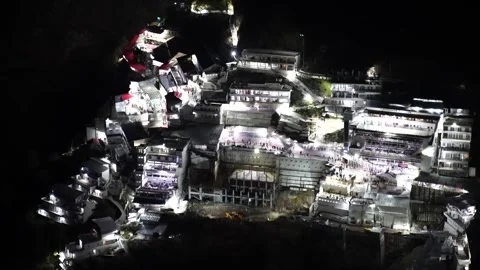 Shri Mata Vaishno Devi Mandir Temple at Katra Jammu and Kashmir India Stock Footage 271560103