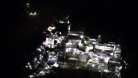 Shri Mata Vaishno Devi Mandir Temple at Katra Jammu and Kashmir India Stock Footage 271560134