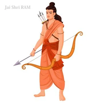 Shri RAM Stock Illustration
