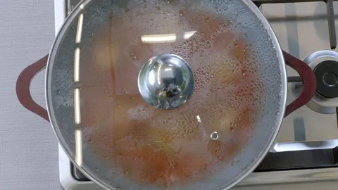 Shrimp and vegetables in the pan Stock Footage 92279004