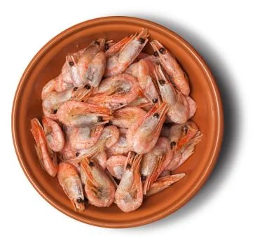 Shrimp in a bowl Stock Photos
