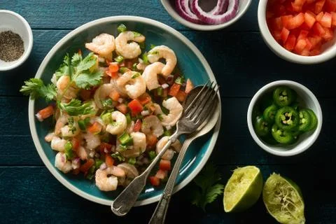 Shrimp Ceviche Foto stock