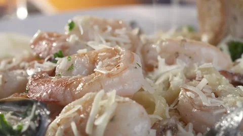 Shrimp Dinner Stock Footage 147683055