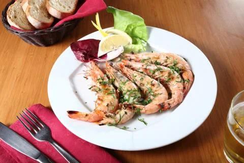 Shrimp dish Stock Photos