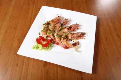 Shrimp dish Foto stock