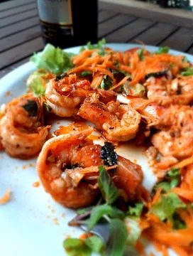 Shrimp dish Stock Photos