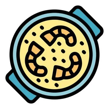 Shrimp food icon vector flat Stock Illustration