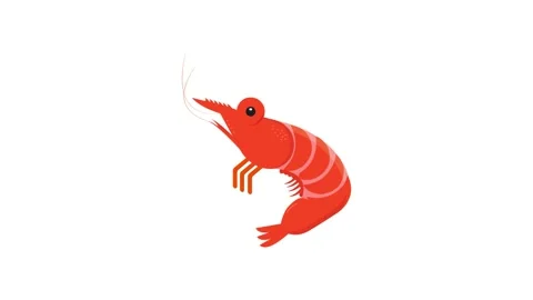 Shrimp icon animation for motion graphics. Foods and Drinks Icons Stock Footage 148047770