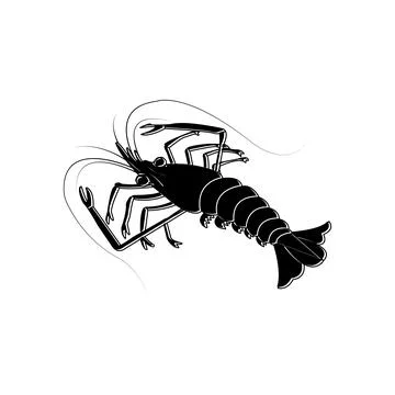 Shrimp icon Stock Illustration